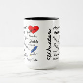 Virginia Wright Auteur-Auteur Words Mug (Centre)