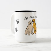 Virginia Wright Goldens Life Liberty Dog Mok (Cup) (Voorkant links)