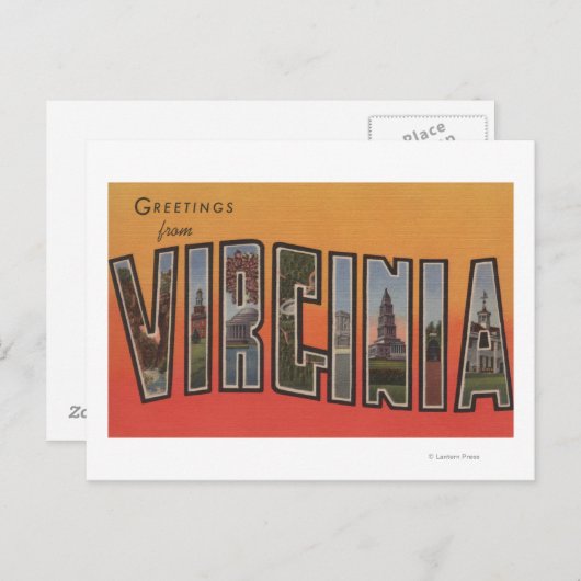 VirginiaLarge Letter ScenesVirginia 3 Briefkaart (Voorkant / Achterkant)