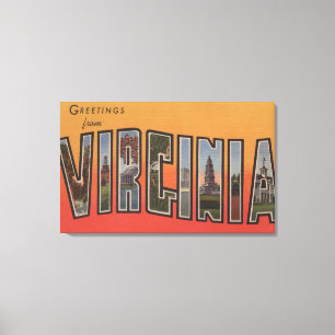 VirginiaLarge Letter ScenesVirginia 3 Canvas Afdruk