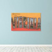 VirginiaLarge Letter ScenesVirginia 3 Canvas Afdruk (Insitu (Houten vloer))