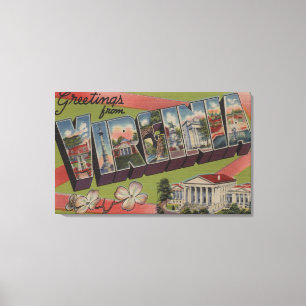 VirginiaLarge Letter ScenesVirginia 5 Canvas Afdruk