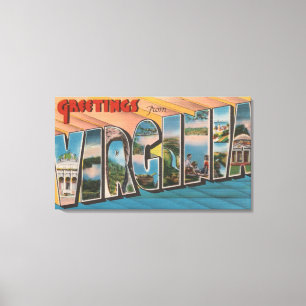 VirginiaLarge Letter ScenesVirginia Canvas Afdruk
