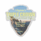 Virginia's Triple Crown (pijlpunt) Sticker (Voorkant)