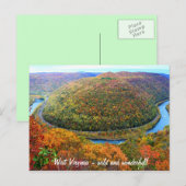 Virginie-Occidentale Wild et Merveilleuse carte po (Devant / Derrière)