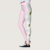 Virginie Rose Flower Dogwood State Leggings (Gauche)