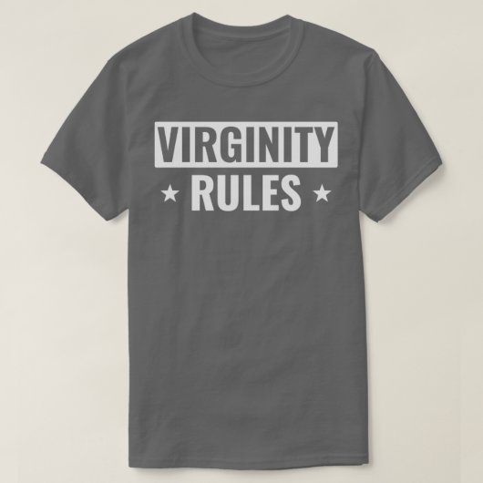 Virginity Rules Virgin1 T-shirt (Design voorkant)