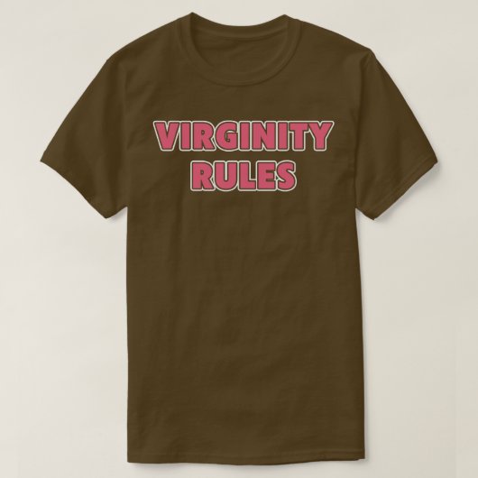 Virginity Rules Virgin T-shirt (Design voorkant)