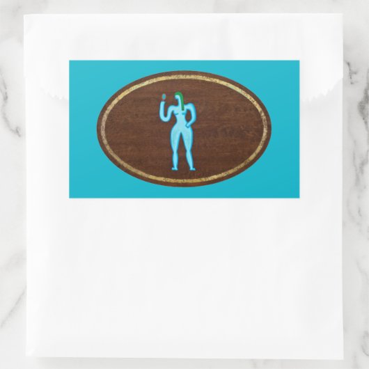 Virgo 2008 rechthoekige sticker (Tas)