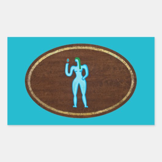 Virgo 2008 rechthoekige sticker (Voorkant)