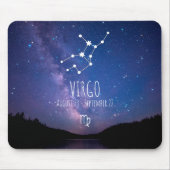 Virgo| Aangepaste Muismat voor Zodiac Constellatio (Voorkant)