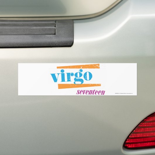 Virgo Aqua Bumpersticker (Op auto)