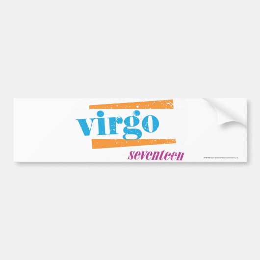 Virgo Aqua Bumpersticker (Voorkant)