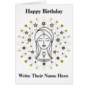 Virgo Astrology Birthday Kaart aug 23-sept 22