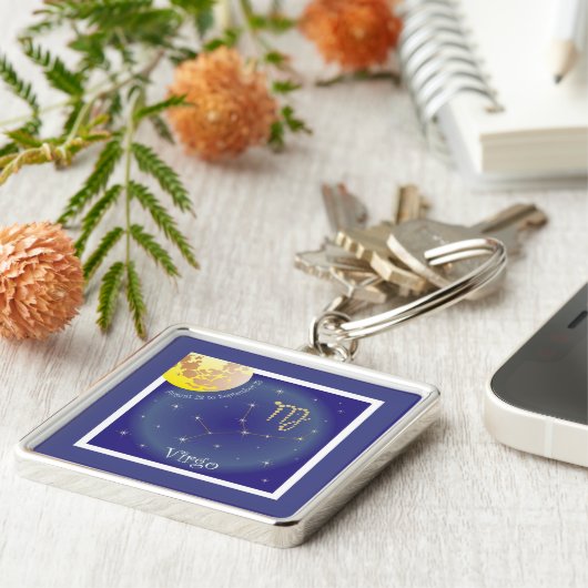 Virgo August 23 à septembre 23 porte-clés (Côté)