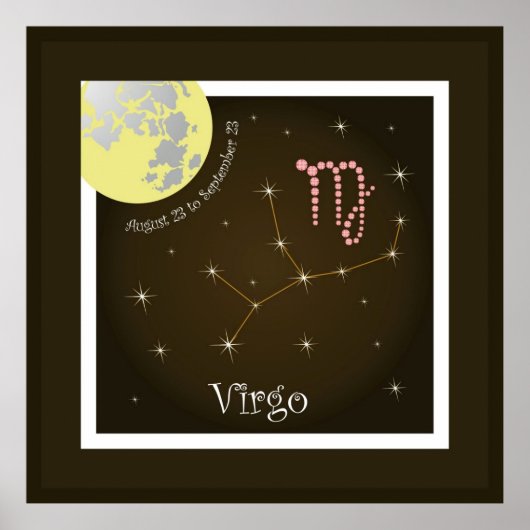 Virgo August 23 à septembre 23 Poster (Devant)