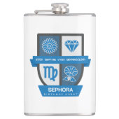 Virgo Birthday Crest™ for September 1-22 Heupfles (Voorkant)