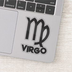 Virgo Bold Zodiac Sign Horoscoop Aangepaste tekst Sticker