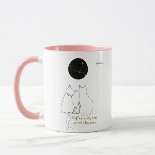 Virgo + Cat + Coffee – Custom Mug (Gauche)