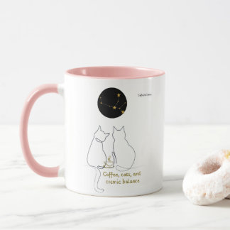 Virgo + Cat + Coffee – Custom Mug Mok