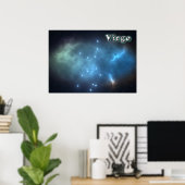 Virgo constellatie poster (Thuiskantoor)