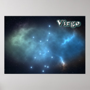 Virgo constellatie poster