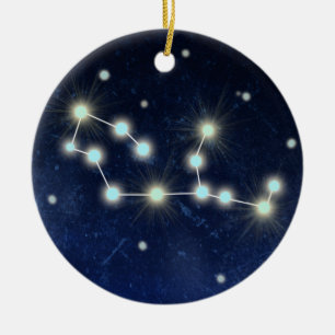 Virgo Constellation   Aangepaste naam Keramisch Ornament