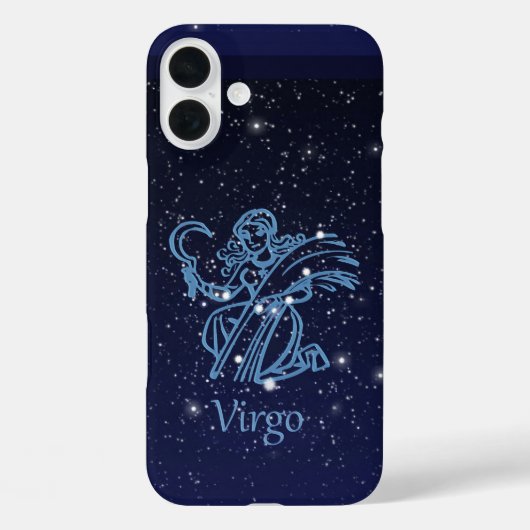 Virgo Constellation and Zodiac Sign with Stars Case-Mate iPhone Case (Achterkant)