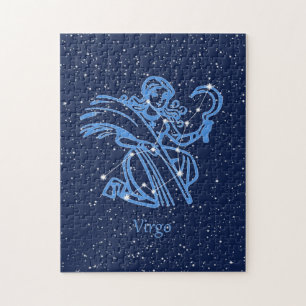 Virgo Constellation and Zodiac Sign with Stars Legpuzzel