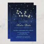 Virgo Constellation Birthday Party Kaart (Voorkant / Achterkant)