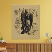 Virgo Constellation Hevelius 1690 aug 23 september Canvas Afdruk (Insitu (Woonkamer))