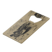 Virgo Constellation Hevelius 1690 Kredietkaart Flessenopener (Achterkant Gekanteld)