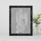 Virgo Constellation Hevelius 1690 on Black (Staand voorkant)