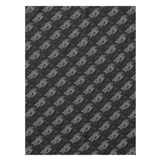 Virgo Constellation Hevelius 1690 on Black Tafelkleed (Voorkant)