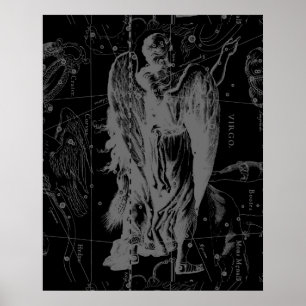 Virgo Constellation Hevelius 1690 Poster