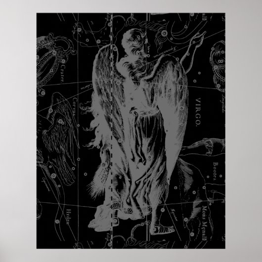 Virgo Constellation Hevelius 1690  Poster (Voorkant)