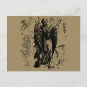 Virgo Constellation Hevelius Etching Style Briefkaart (Voorkant)