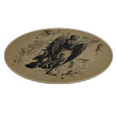 Virgo Constellation Hevelius Etching Style Snijplank (Hoek)