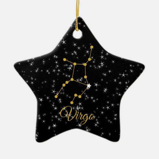 Virgo Constellation Keramisch Ornament (Voorkant)