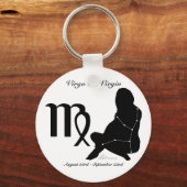 Virgo Constellation/Zodiac Sleutelhanger (Voorkant)