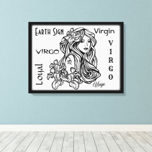 Virgo: de dierentuin van de maagd canvas afdruk (Insitu (Houten vloer))
