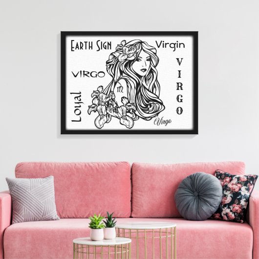 Virgo: de dierentuin van de maagd canvas afdruk (Insitu (Woonkamer))