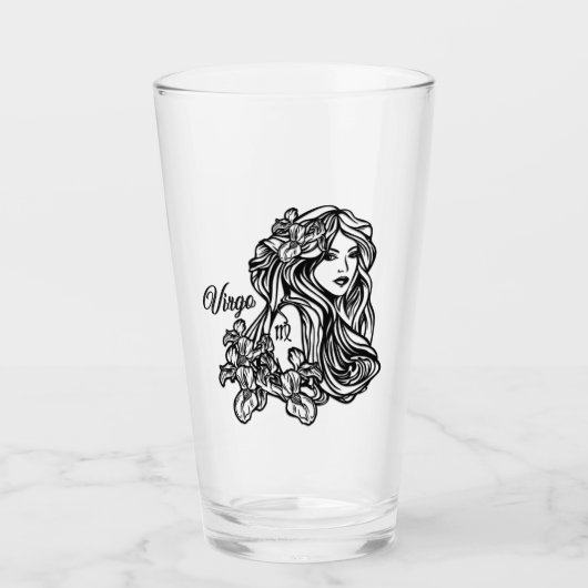 Virgo de maagd Zodiac Glas (Voorkant)