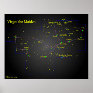 Virgo de Maiden Constellation Poster