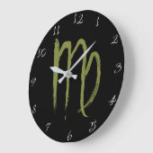 VIRGO-dierentuin Juli Birthday Astrologie Grote Klok (Hoek)