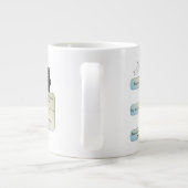 Virgo Flow Chart - Grappig sterrenbeeld Extra Grote Beker (Achterkant)