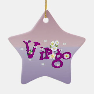 Virgo Flowers Keramisch Ornament