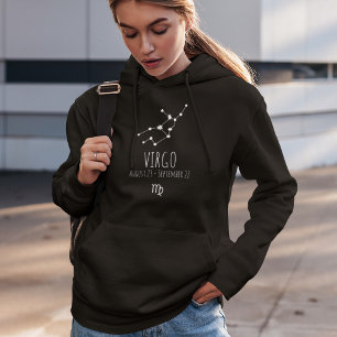 Virgo Gepersonaliseerde Zodiac Constellation Hoo Hoodie