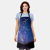 Virgo | Gepersonaliseerde zodische sterrenapron Schort (Gedragen)