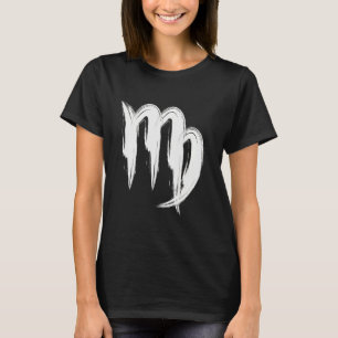 Virgo getekende maagdelijke dierenriem t-shirt